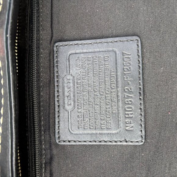 Coach Black Tote #F12607 - Picture 9 of 10